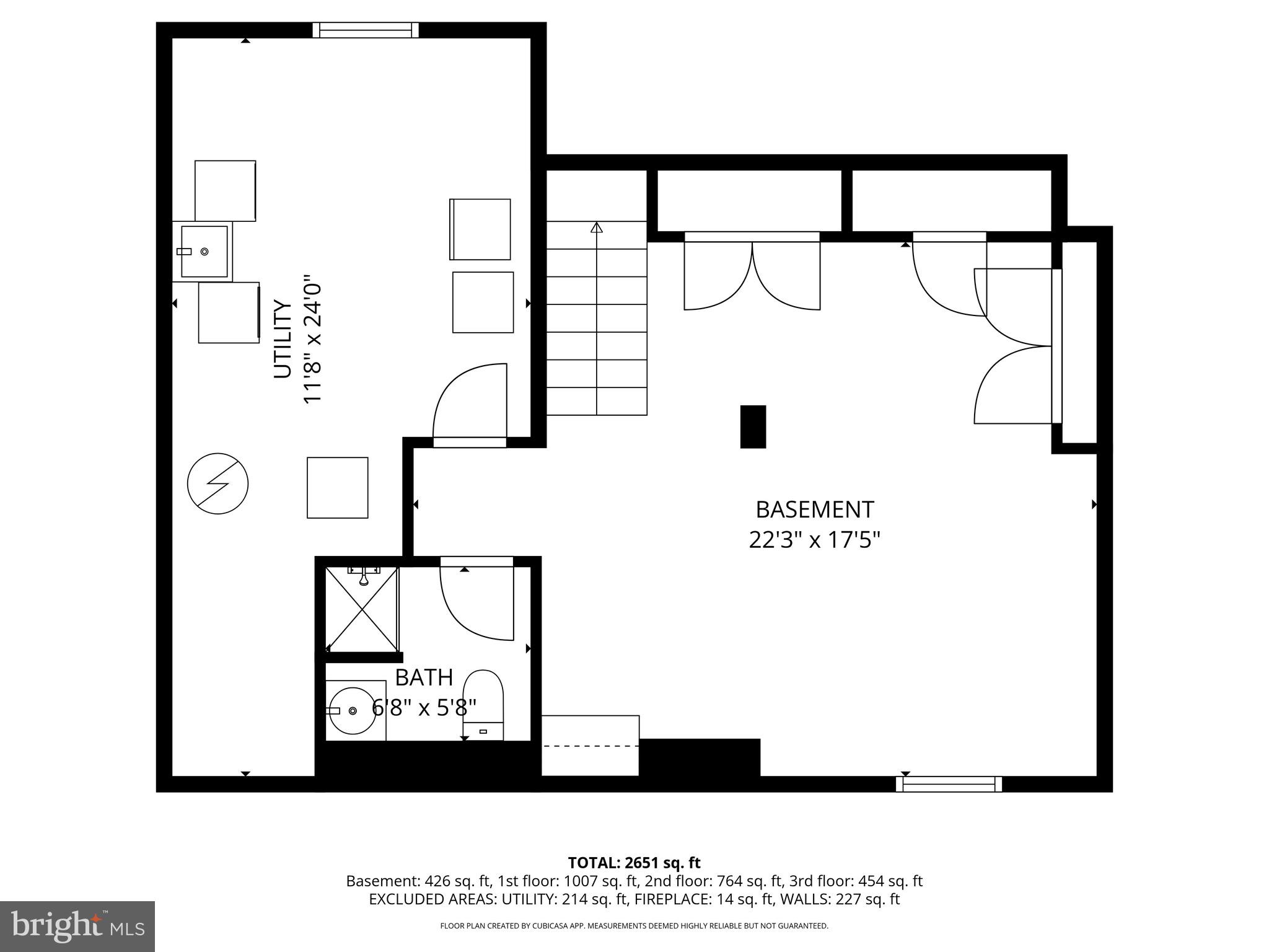 1202 Earlington Road Havertown, PA 19083 - Photo 49 of 49 Basement Floor Plan