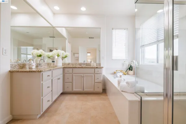 a utility room with a sink a cabinetry and a potted plant