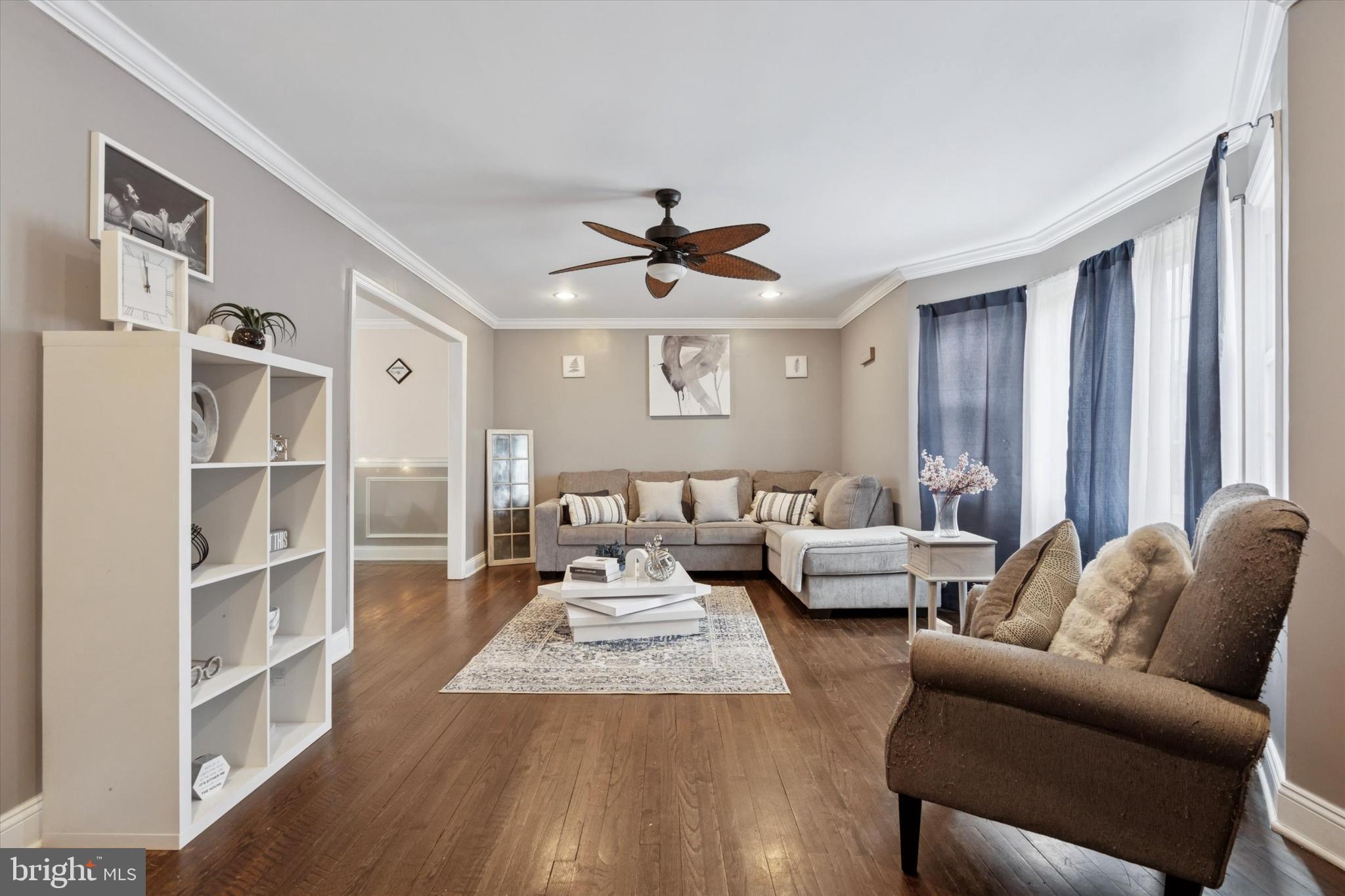 2310 Klockner Road Hamilton, NJ 08690 - Photo 7 of 33 a living room with furniture or window and a ceiling fan