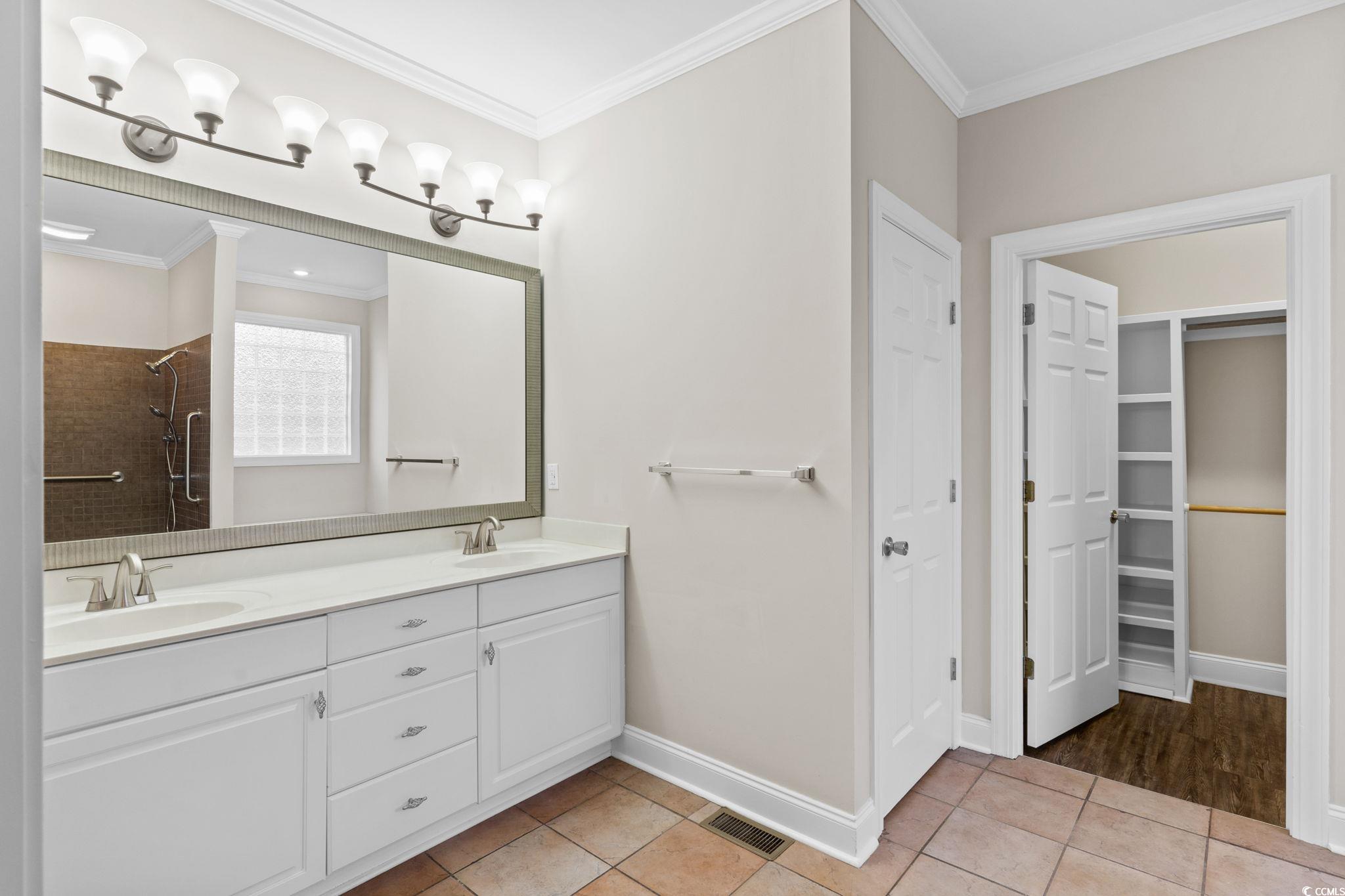 446 Sterling Drive Florence, SC 29501 - Photo 24 of 40 Bathroom featuring walk in shower, tile patterned