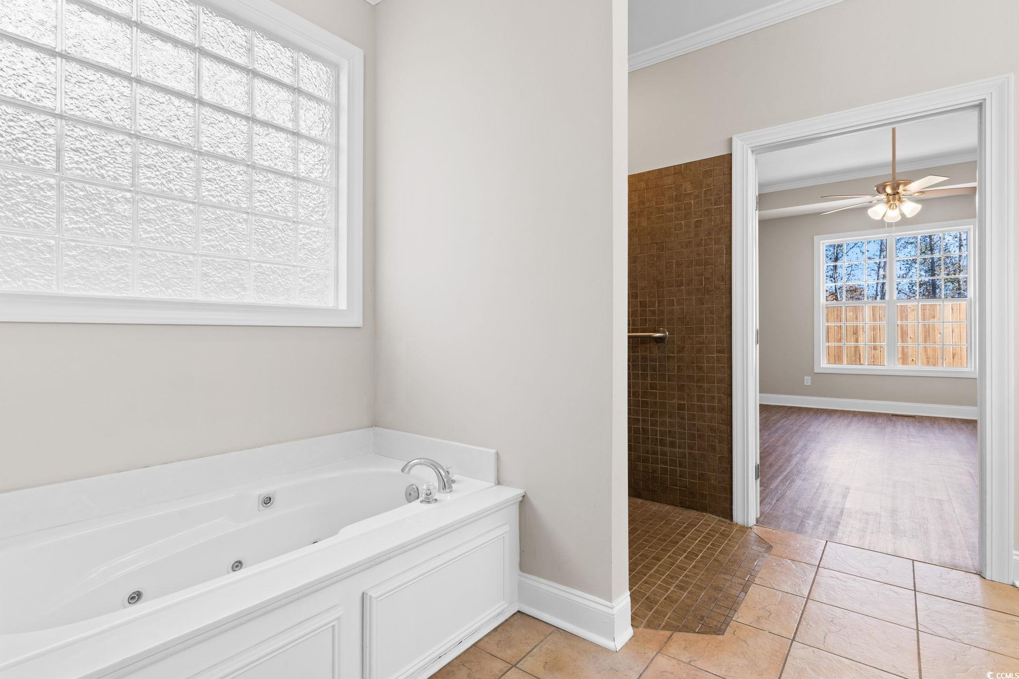 446 Sterling Drive Florence, SC 29501 - Photo 26 of 40 Bathroom with tile patterned floors, ceiling fan,