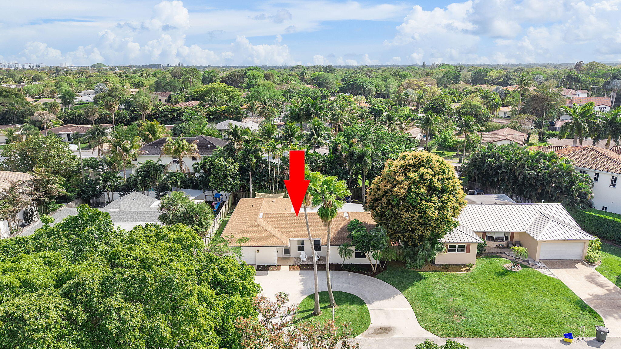788 Northwest 7th Drive Boca Raton, FL 33486 - Photo 39 of 46 an aerial view of a house with a yard and lake view
