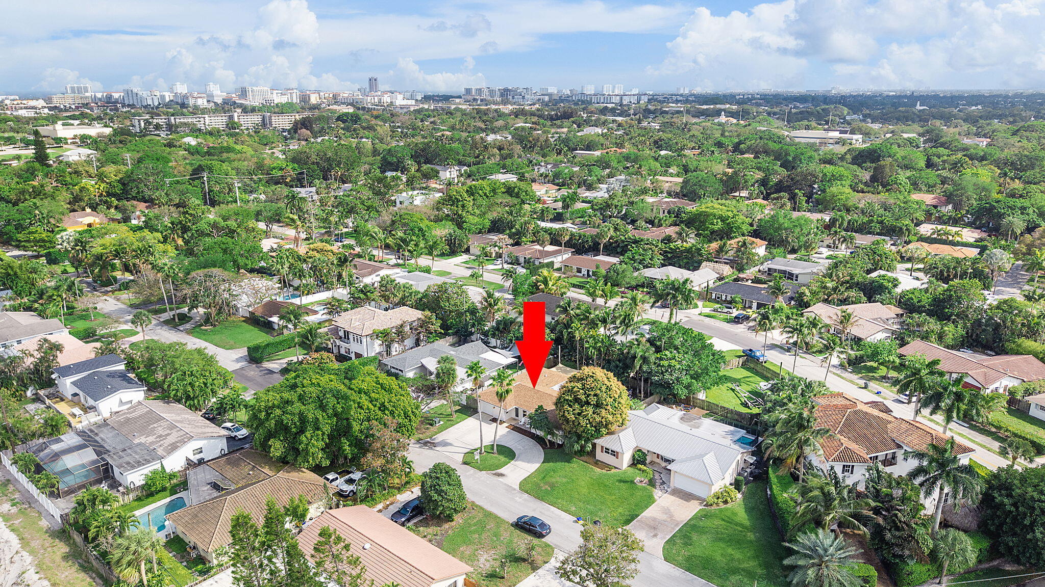 788 Northwest 7th Drive Boca Raton, FL 33486 - Photo 40 of 46 an aerial view of residential houses with outdoor space and trees