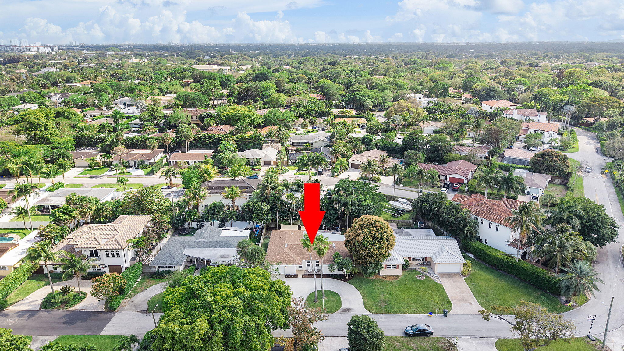 788 Northwest 7th Drive Boca Raton, FL 33486 - Photo 42 of 46 an aerial view of residential houses with outdoor space and trees