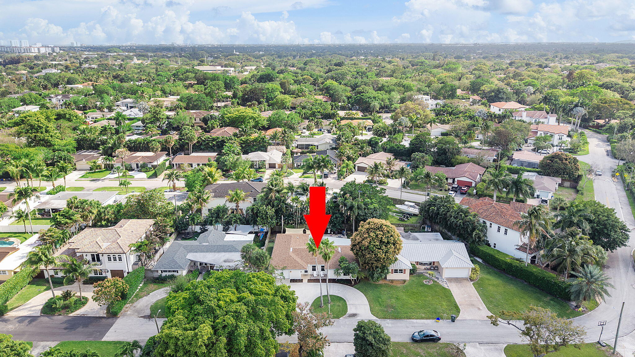 788 Northwest 7th Drive Boca Raton, FL 33486 - Photo 45 of 46 an aerial view of residential houses with outdoor space and trees