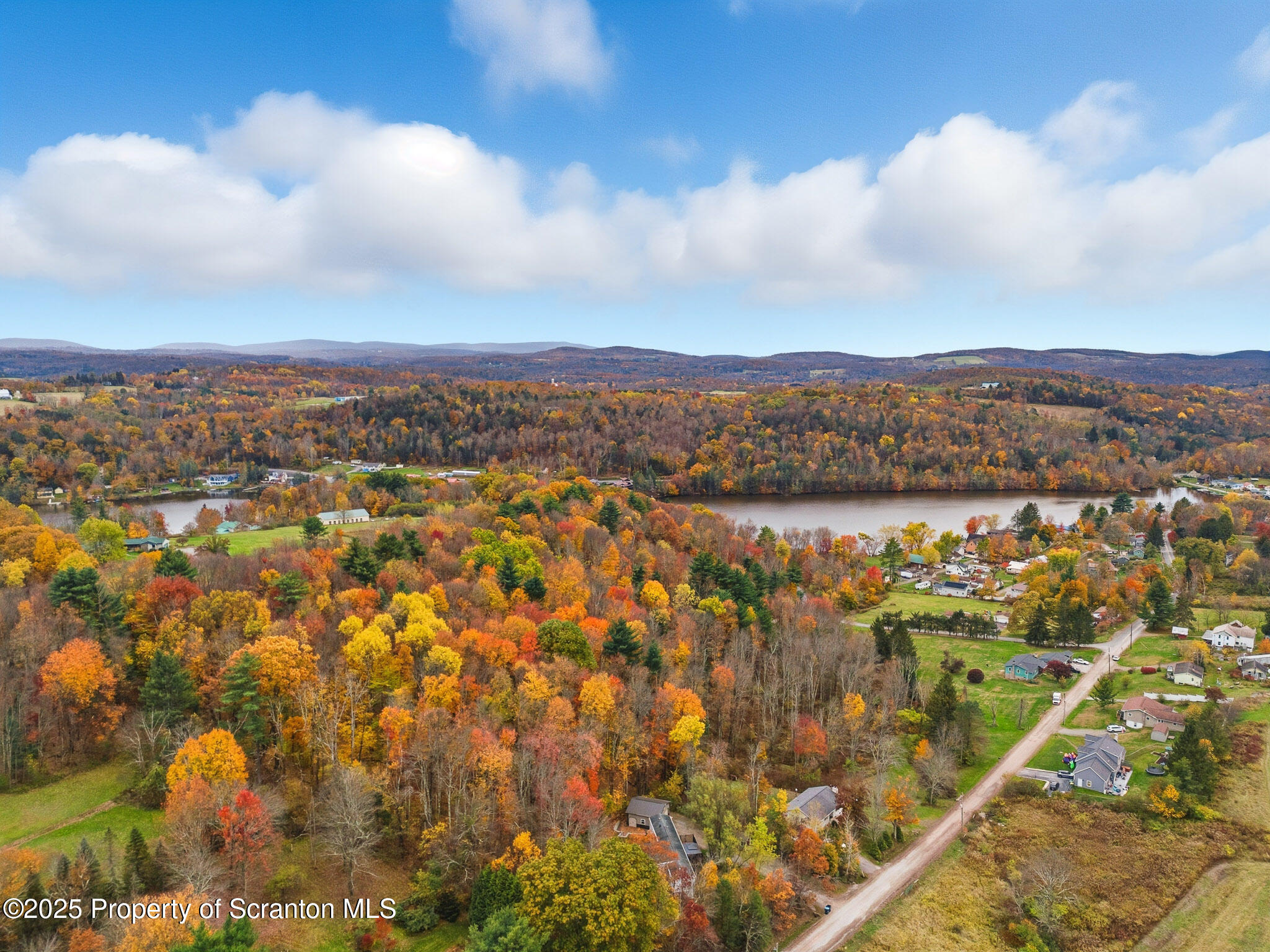 330 Pedrick Road Nicholson, PA 18446 - Photo 50 of 55 an aerial view of residential building and trees around