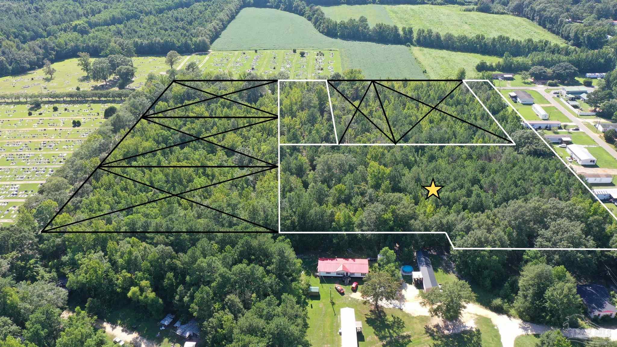 6 Harris Street Atmore, AL 36502 - Photo 1 of 16 an aerial view of houses with street