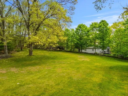 a view of yard and swimming pool