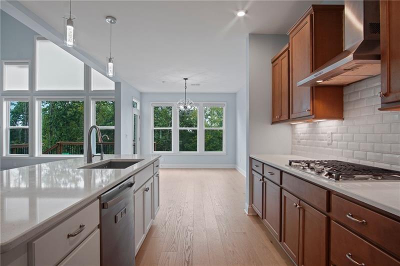 7945 Garnet Trace Ball Ground, GA 30107 - Photo 16 of 73 a kitchen with granite countertop a sink and a stove