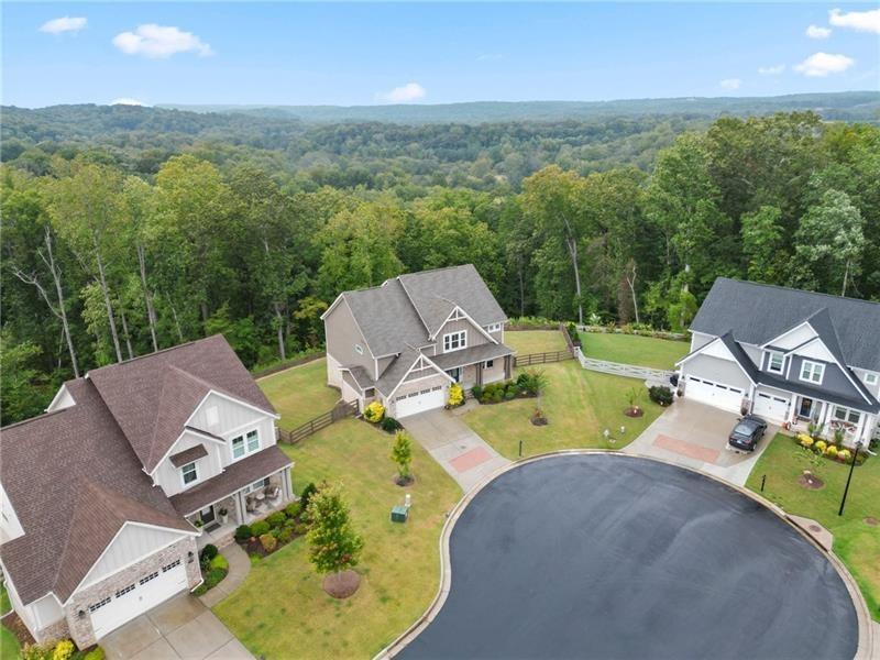 7945 Garnet Trace Ball Ground, GA 30107 - Photo 69 of 73 aerial view of a house with outdoor space and a garden