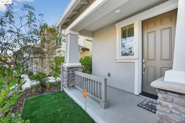 a view of an front door