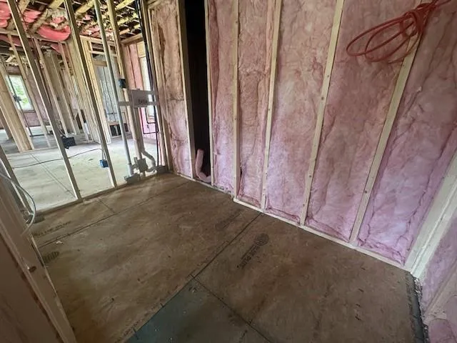 a view of a closet area