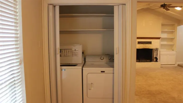 a bathroom with a window