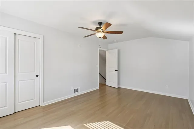 a view of an empty room