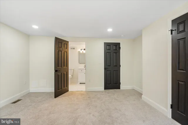 a view of an empty room