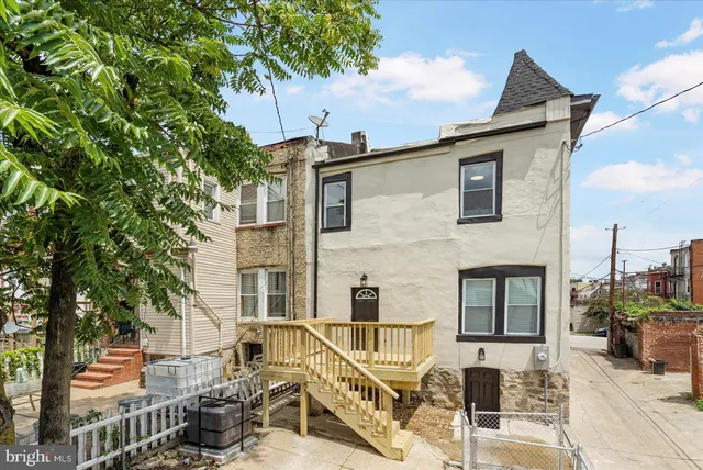 a view of a house with a patio