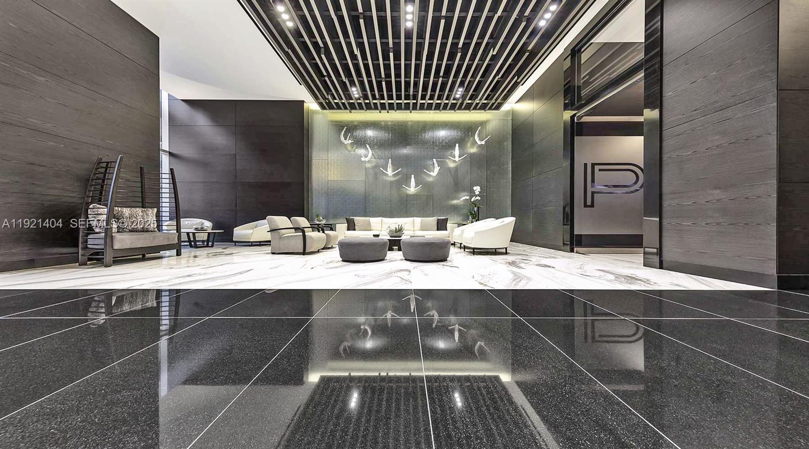 851 Northeast 1st Avenue, Unit 1508 Miami, FL 33132 - Photo 31 of 43 a bathroom with a sink and a mirror