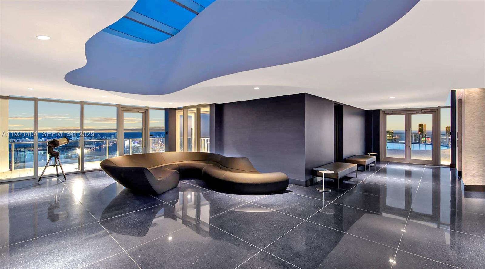 851 Northeast 1st Avenue, Unit 1508 Miami, FL 33132 - Photo 32 of 43 a living room with furniture and wooden floor