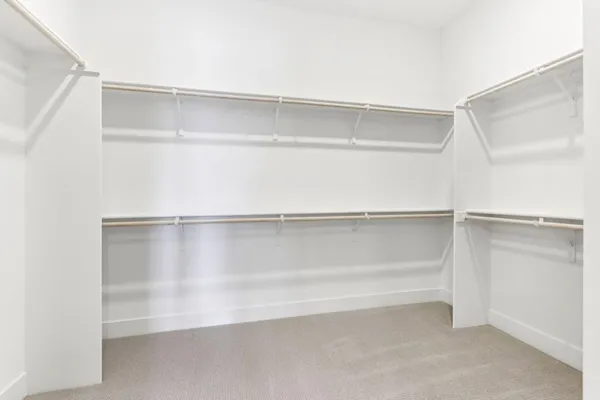 a close view of closet