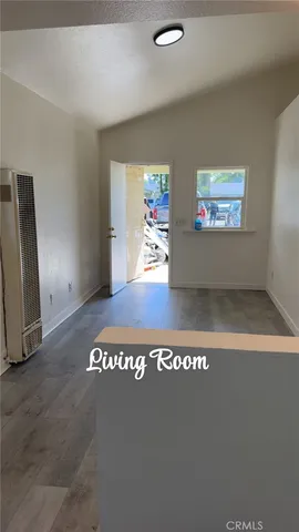 a view of a hall with an empty space