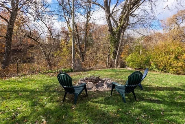 a house view with a garden space