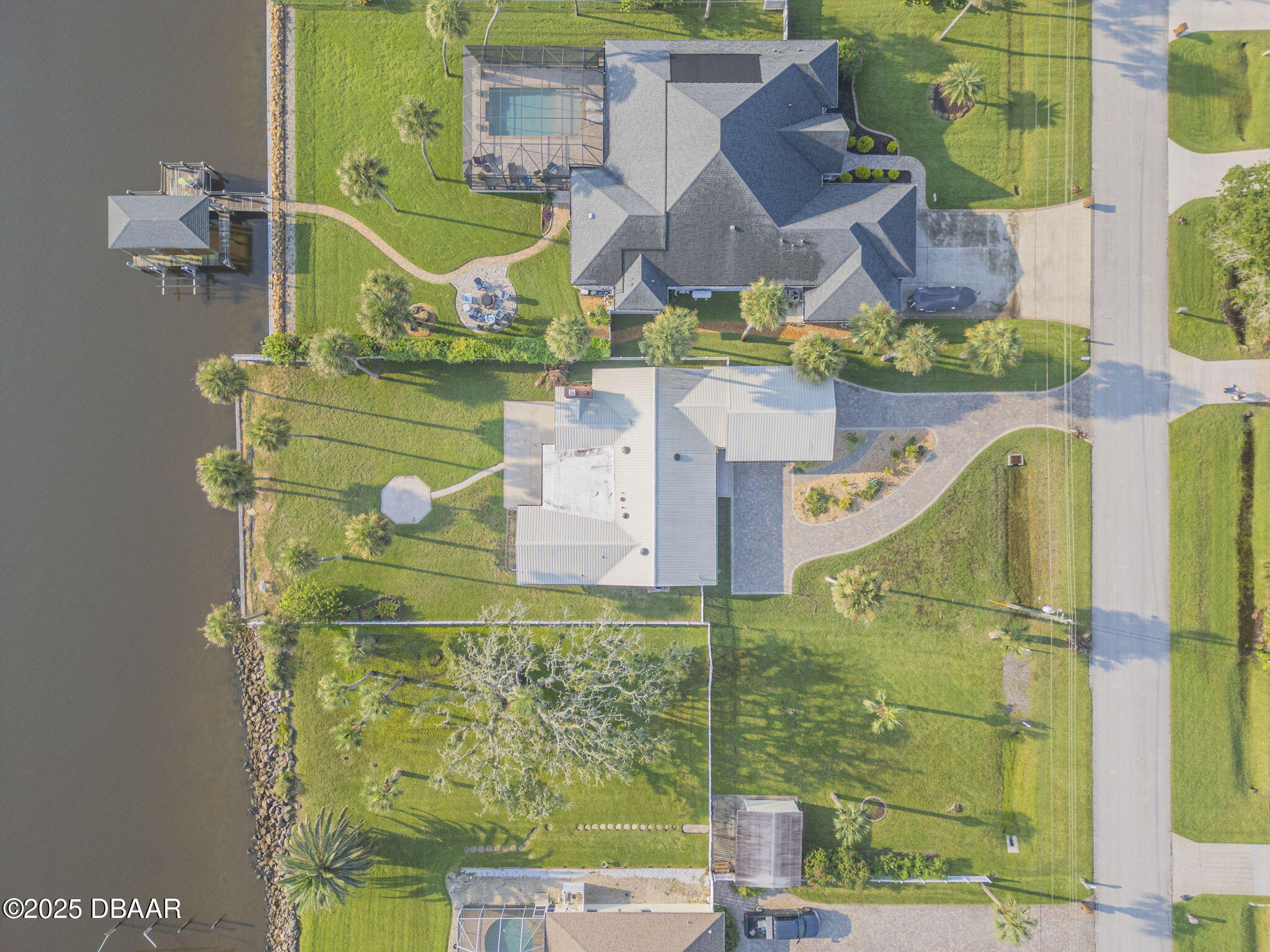 450 Lambert Avenue Flagler Beach, FL 32136 - Photo 39 of 47 an aerial view of residential houses with outdoor space and parking