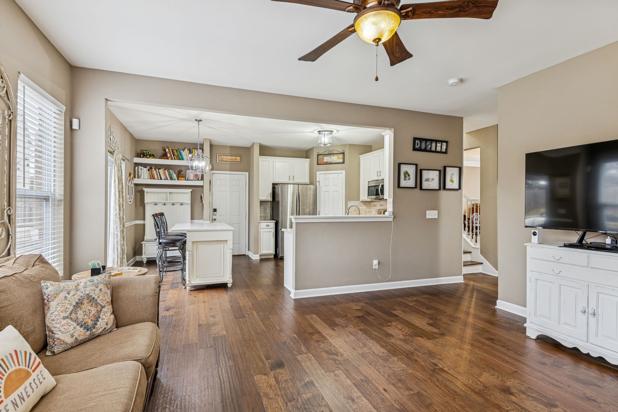 4028 Williford Way Spring Hill, TN 37174 - Photo 29 of 70 a living room with furniture and a flat screen tv