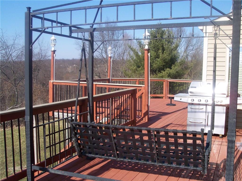 206 Ridgeview Drive Wexford, PA 15090 - Photo 5 of 12 View of L-Shaped Deck, with decorative lighting. Nice view.