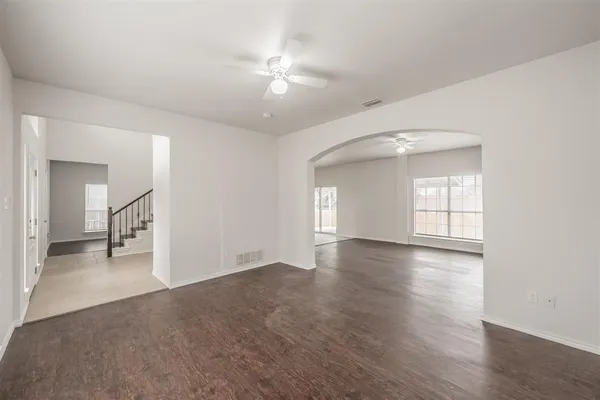 wooden floor in an empty room
