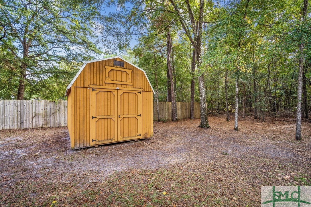 storage shed with power/light