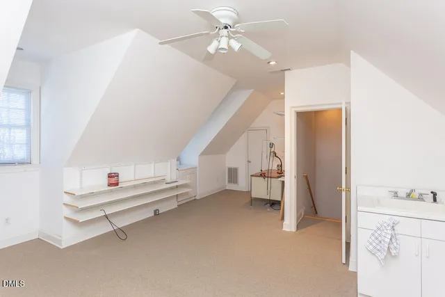 a view of a yard with trees