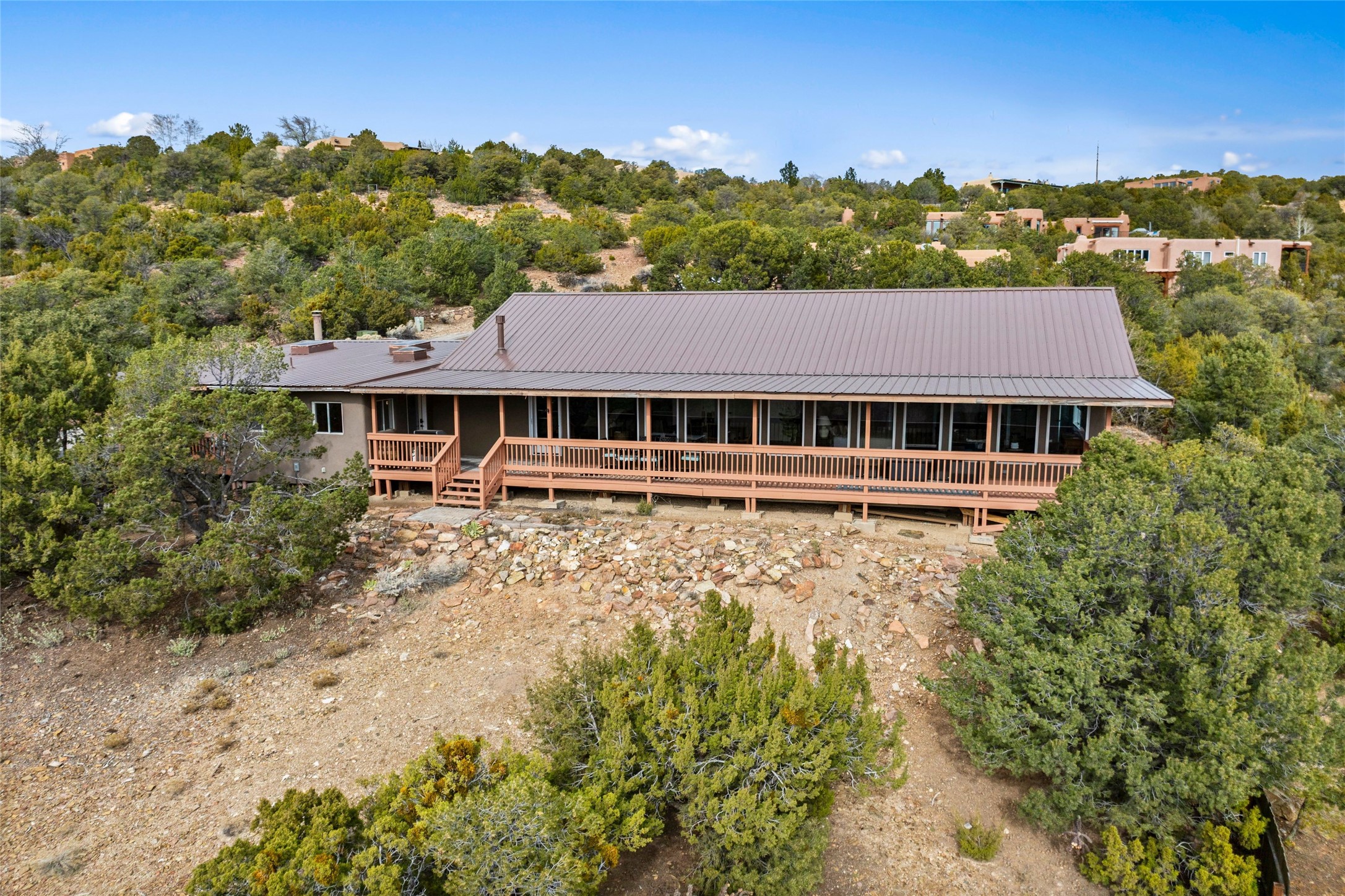 1661 Cerro Gordo Road, Unit E Santa Fe, NM 87501 - Photo 1 of 50 Long deck for southern views