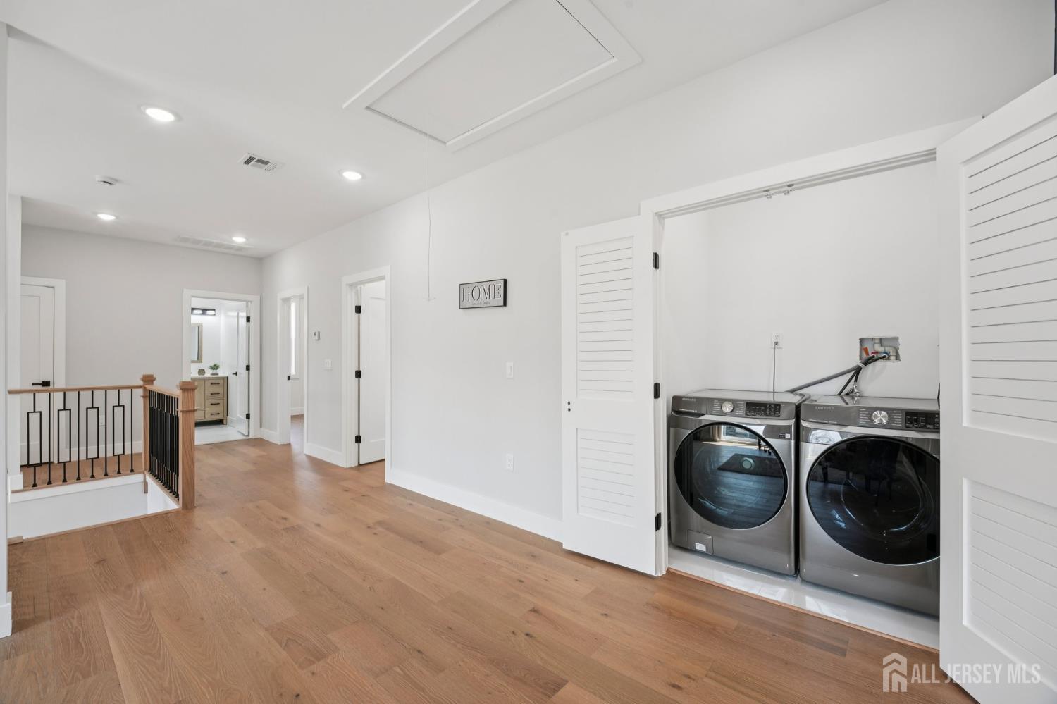 75 Jefferson Boulevard Edison, NJ 08817 - Photo 48 of 75 a view of a hallway with washer and dryer