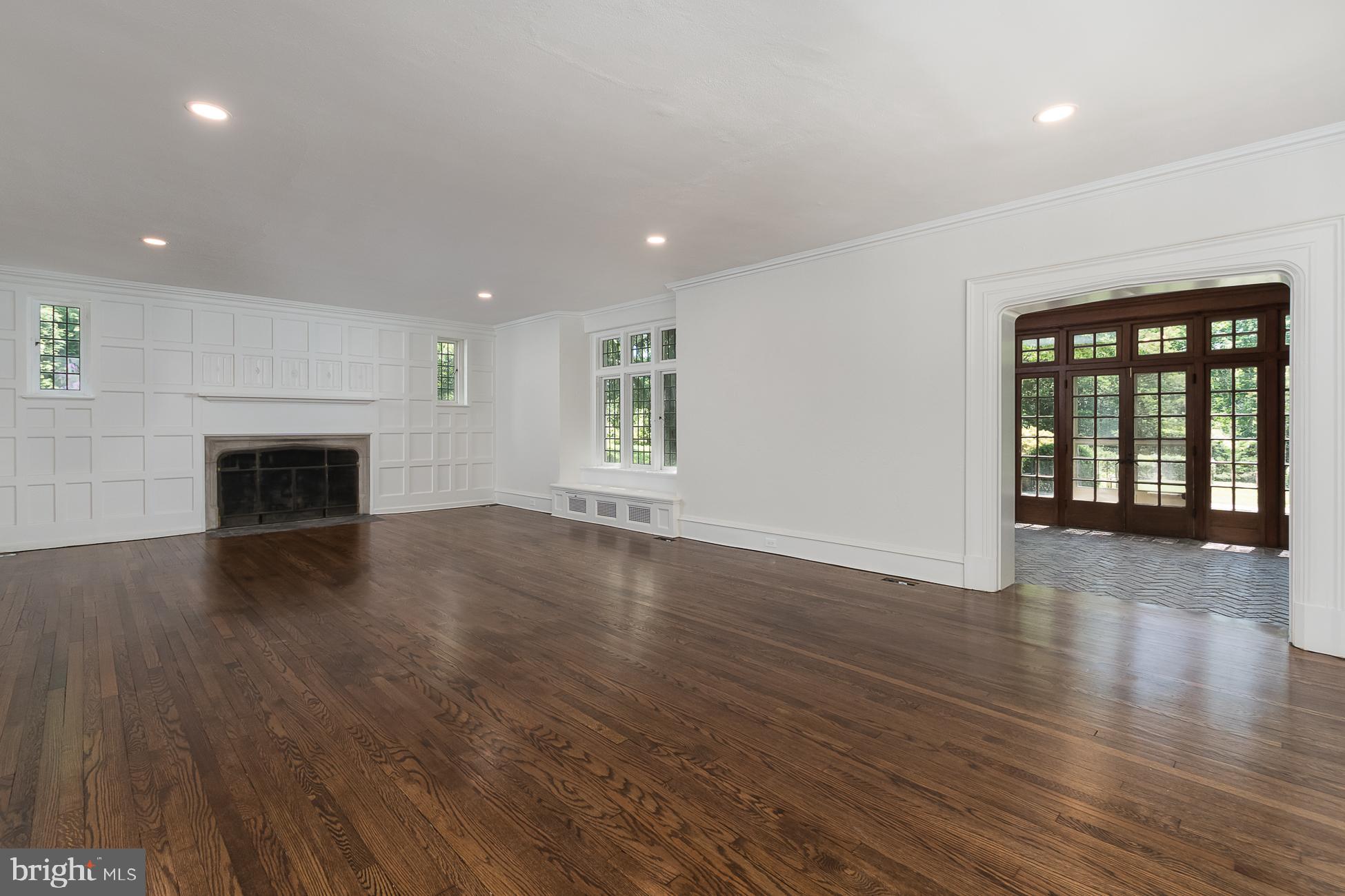 94 Rosedale Road Princeton, NJ 08540 - Photo 13 of 63 Living Room with fireplace. Entrance to office/den