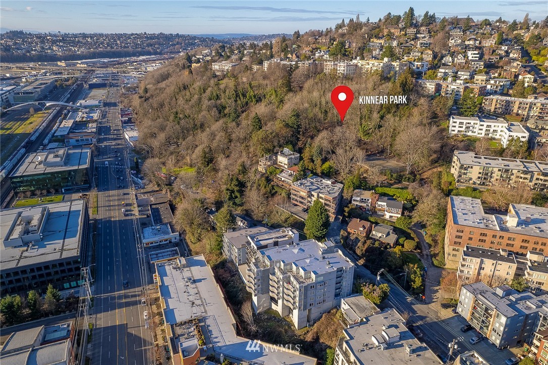 601 West Mercer Place, Unit 201 Seattle, WA 98119 - Photo 33 of 36 an aerial view of multiple house