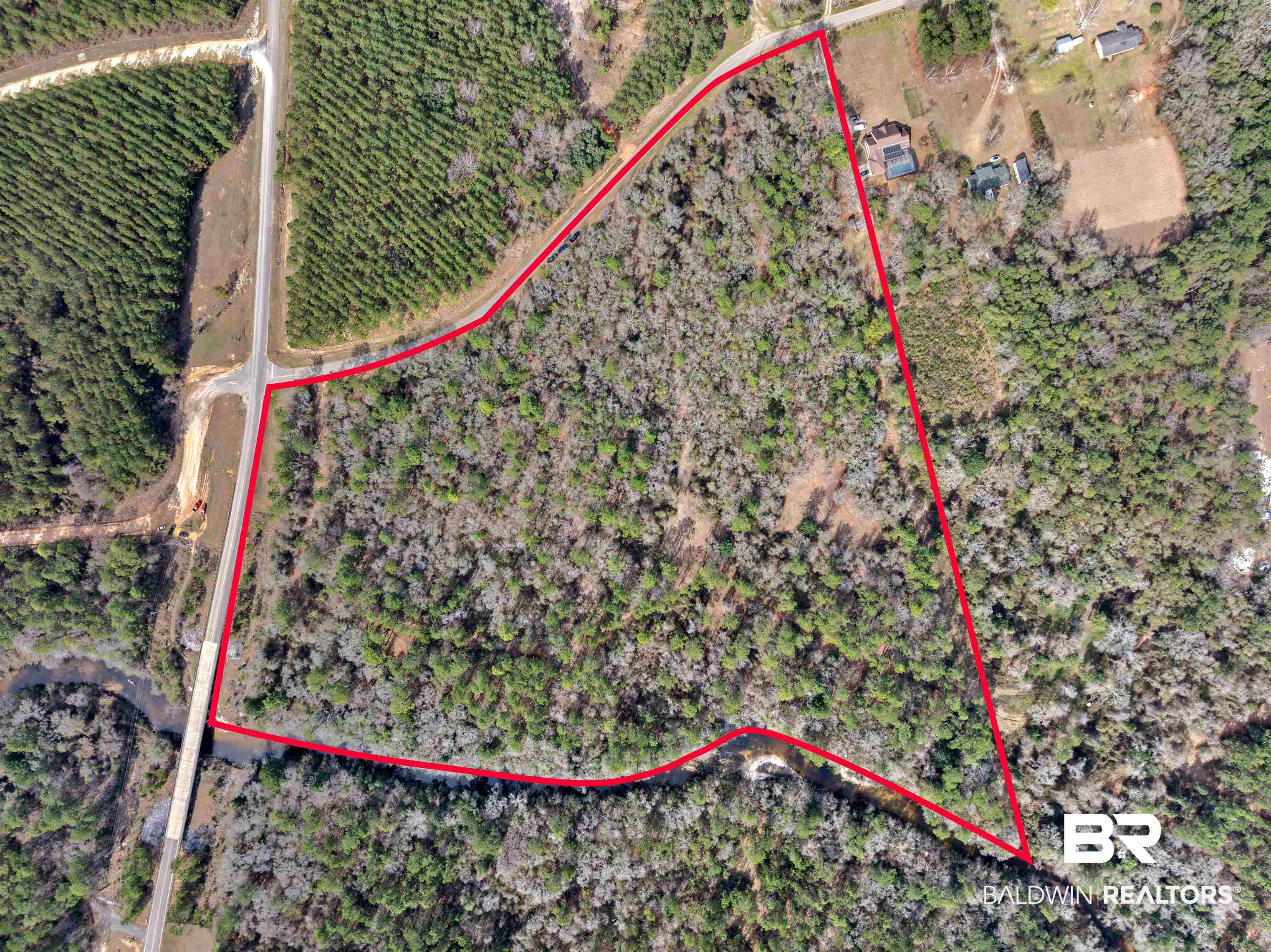 0 Dunbar Road Robertsdale, AL 36567 - Photo 36 of 36 Map / location featuring property boundaries highlighted