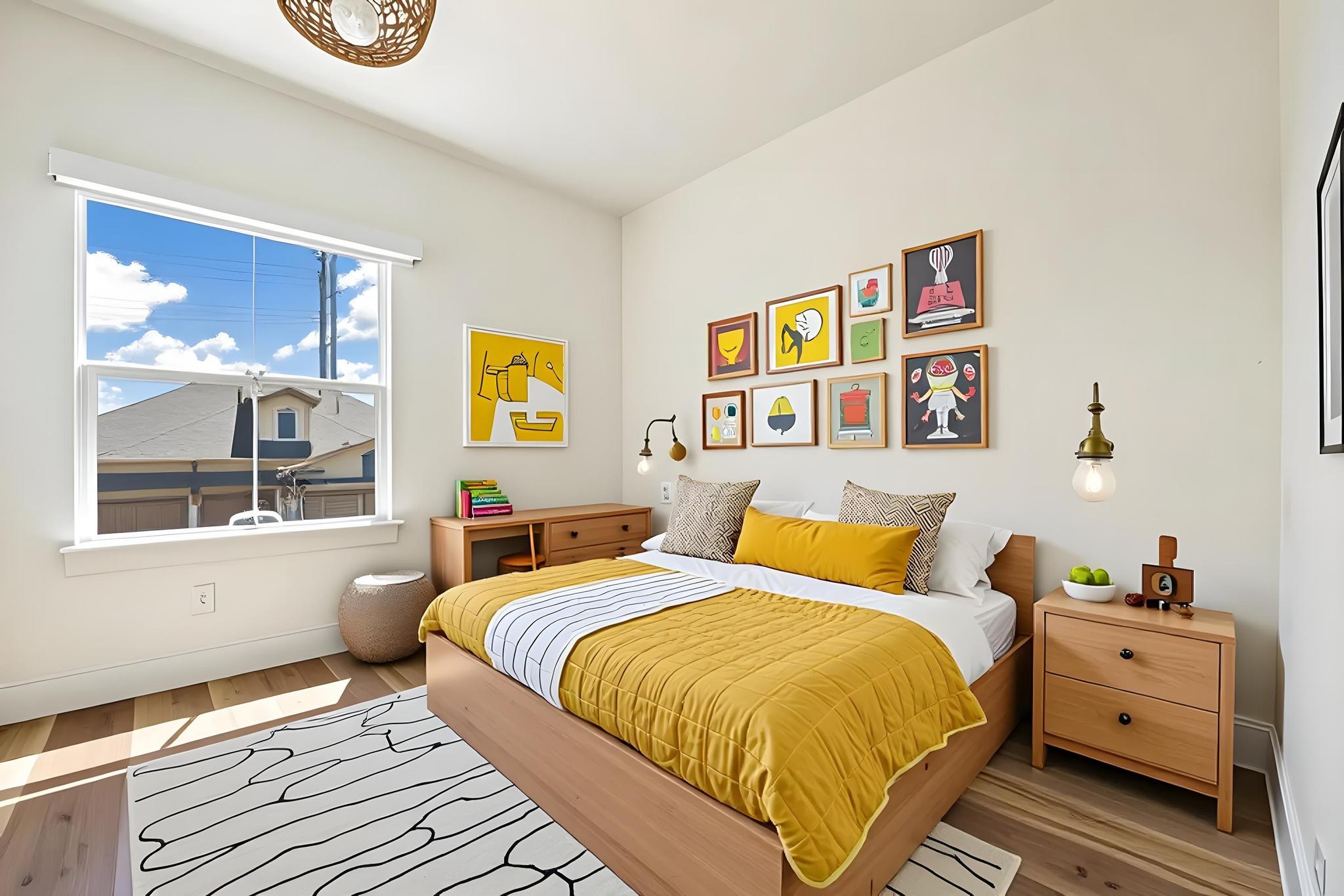 306 Cartwheel Bend, Unit 130 Austin, TX 78738 - Photo 14 of 40 a bedroom with a bed and a window