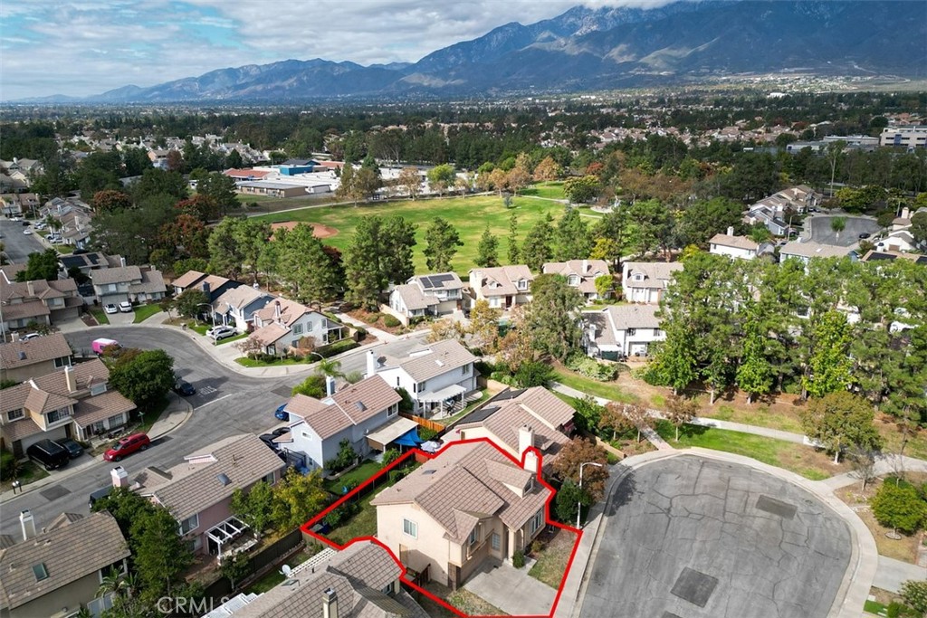 7040 Marino Place Rancho Cucamonga, CA 91701 - Photo 39 of 45 an aerial view of residential houses with outdoor space
