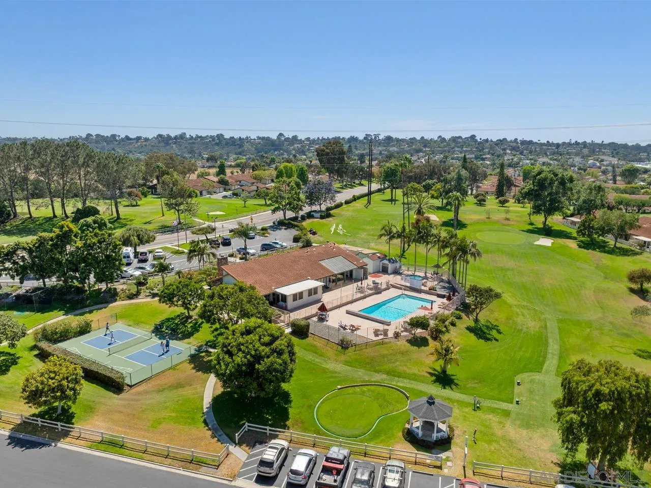 1628 Forestdale Drive Encinitas, CA 92024 - Photo 38 of 39 an aerial view of residential houses with outdoor space and trees