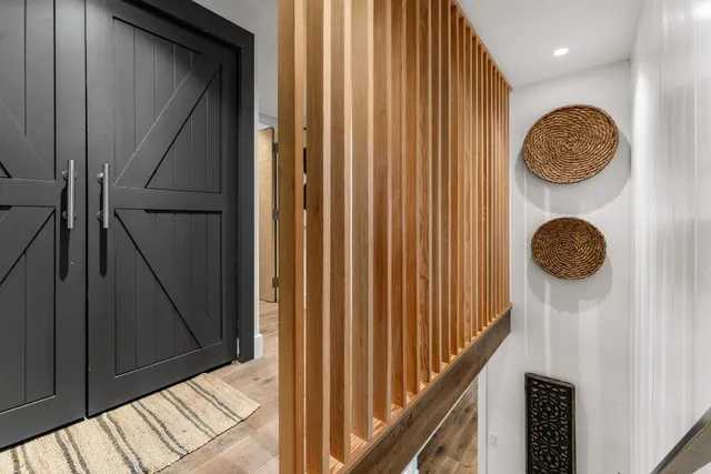 a backyard of a house with outdoor seating