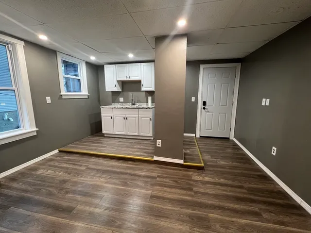a room with a washer and dryer