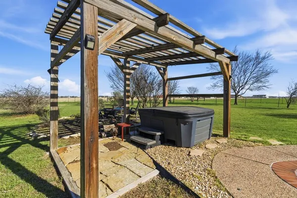 a view of outdoor space with garden