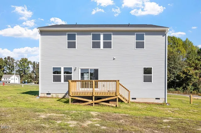 a house view with a garden space