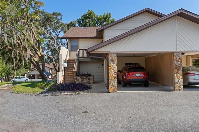 a car parked in front of house