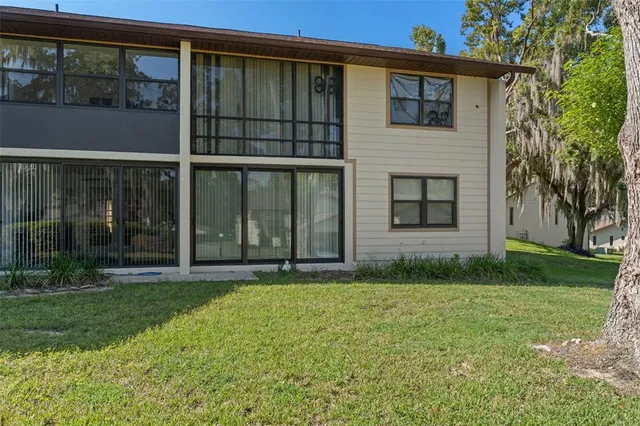 a big yard with lots of trees and plants
