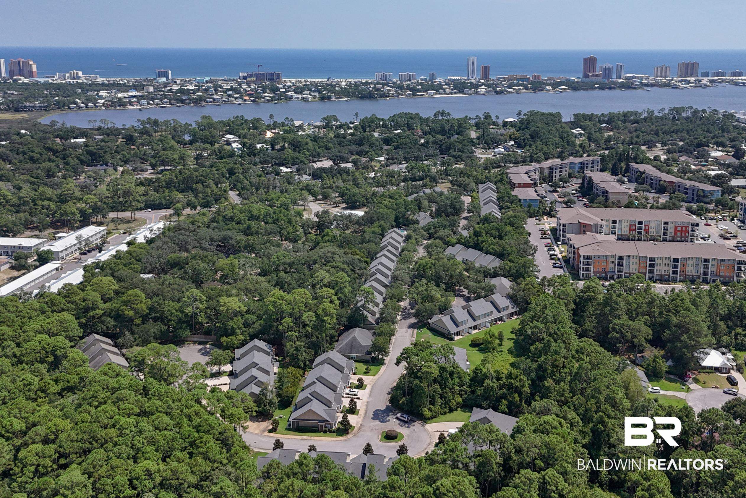 430 West Fort Morgan Road, Unit 1902 Gulf Shores, AL 36542 - Photo 54 of 59 Drone / aerial view featuring a water view