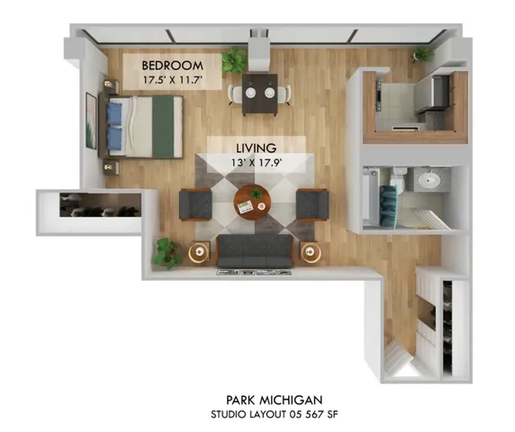 a kitchen with stainless steel appliances kitchen island granite countertop a refrigerator and a stove