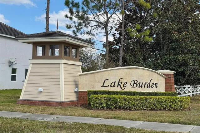 a view of a park with slide