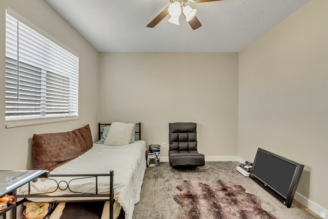 933 South Freedom Boulevard, Unit 7 Provo, UT 84601 - Photo 14 of 23 Bedroom featuring ceiling fan, and great natural light