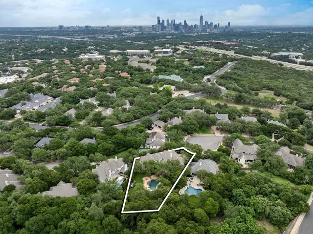 an aerial view of multiple house